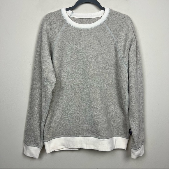 Patagonia Men's Reversible Shearling Crew Pullover Sweatshirt Natural - Picture 6 of 11